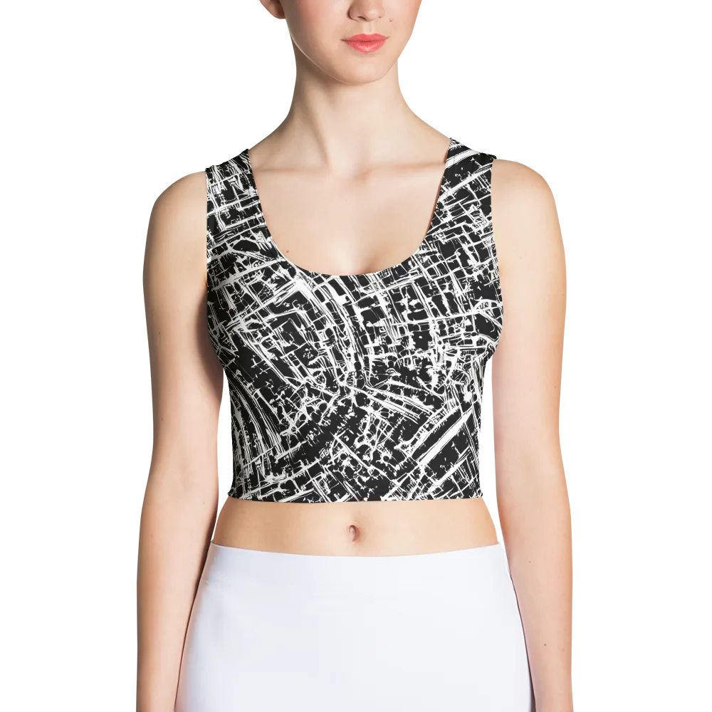 Blackline Riot on Crop Top — Front