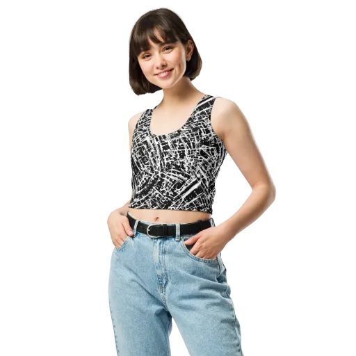 Blackline Riot on a Crop Top