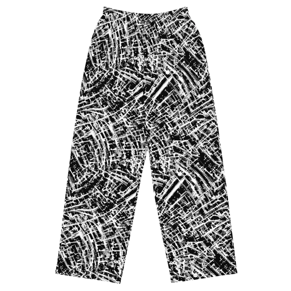 Blackline Riot on Wide-Leg Pants — Front