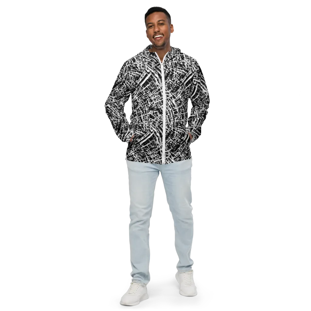 Blackline Riot on Men's Windbreaker — Front