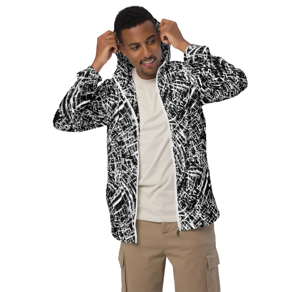 Blackline Riot on Men's Windbreaker — Front
