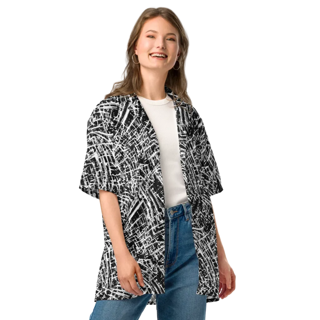 Blackline Riot on Button Shirt — Front
