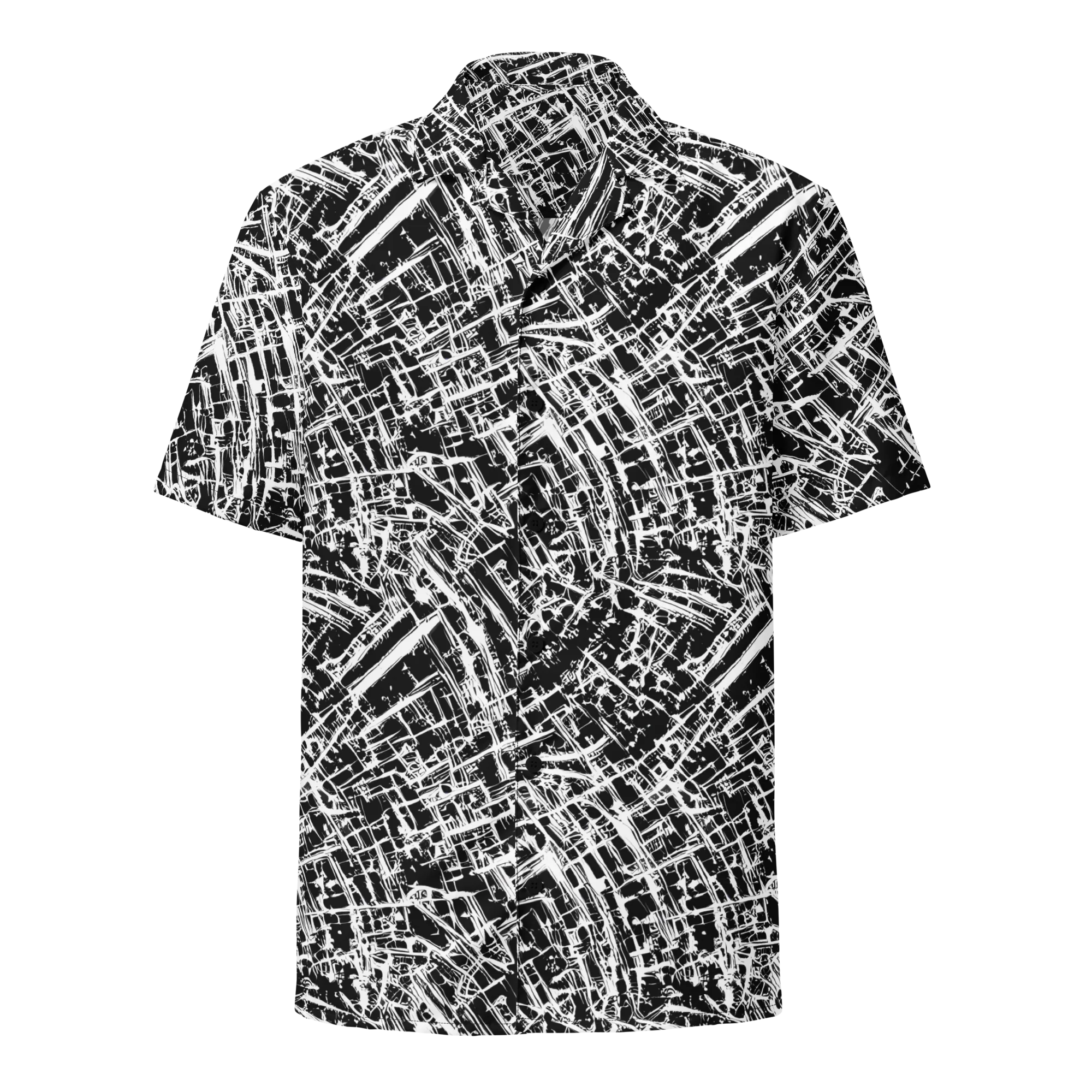 Blackline Riot on Button Shirt — Front