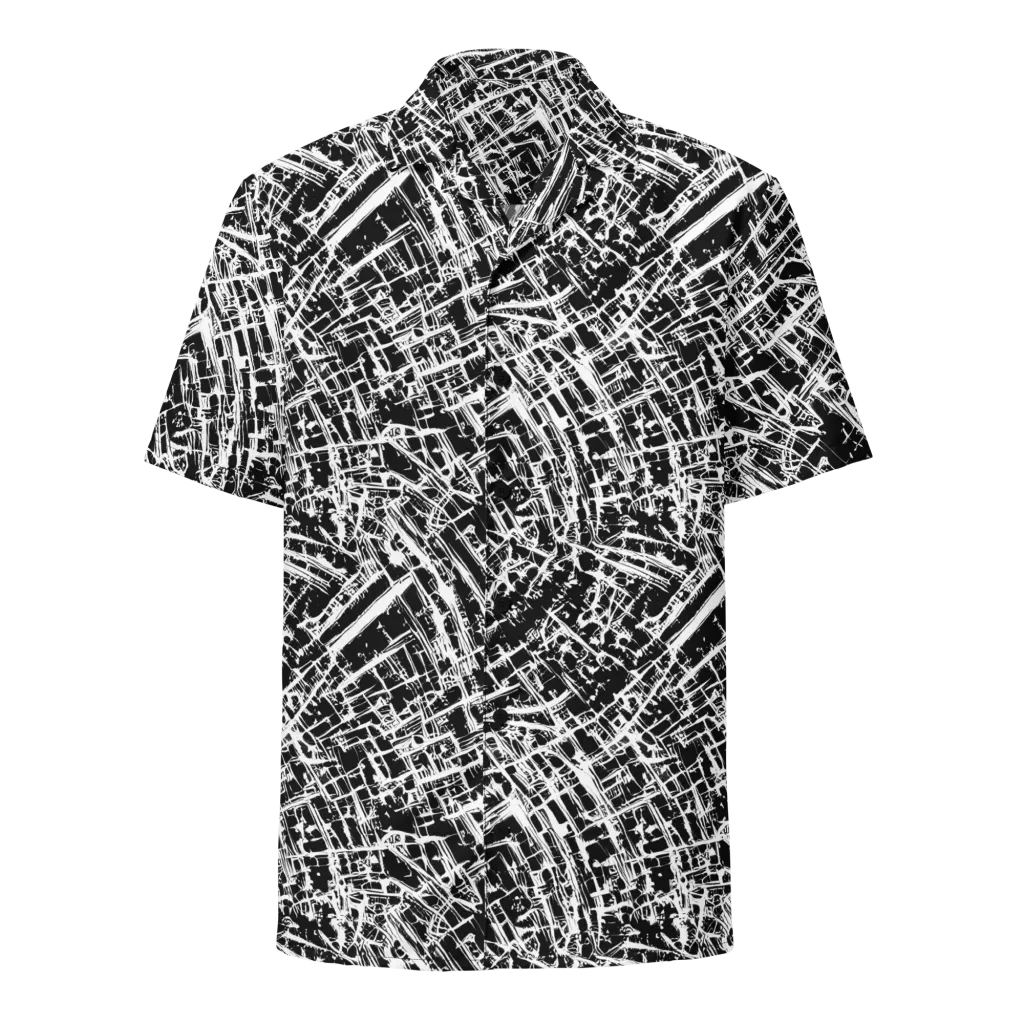 Blackline Riot on Button Shirt — Front