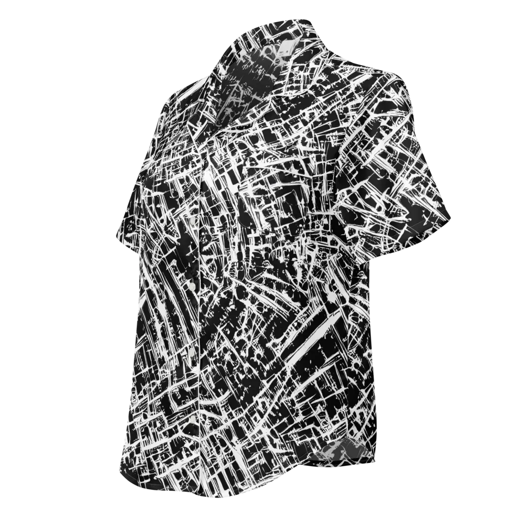 Blackline Riot on Women's Short Sleeve Pajama Top — Left Front