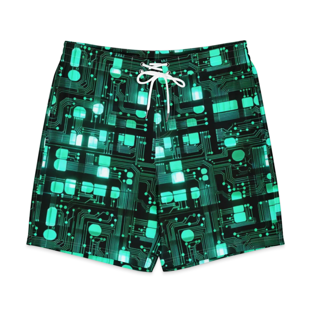 Silicon Bloom on Men's Board Shorts — Front