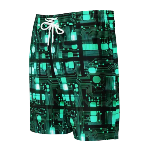 Silicon Bloom on a Men's Board Shorts