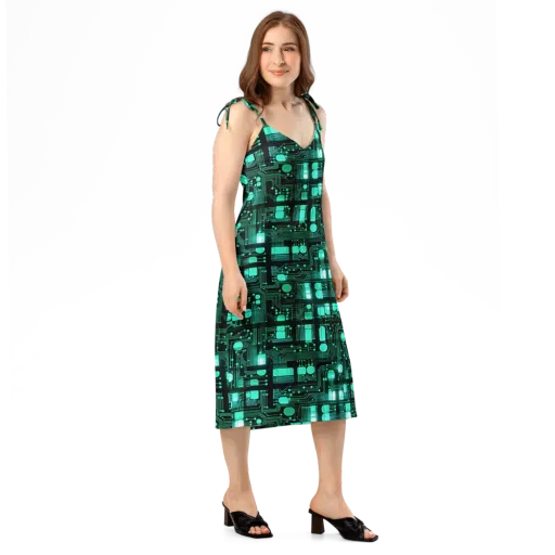 Silicon Bloom on a Slip Dress