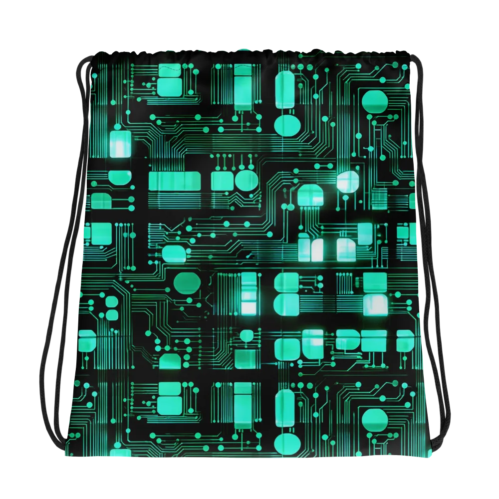 Silicon Bloom on Drawstring Bag — Photo