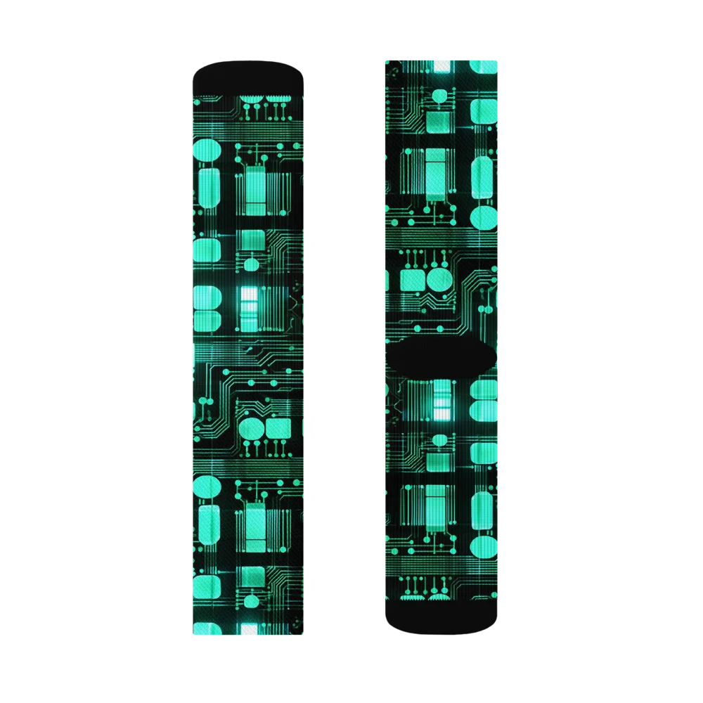Silicon Bloom on Socks — Right Sock