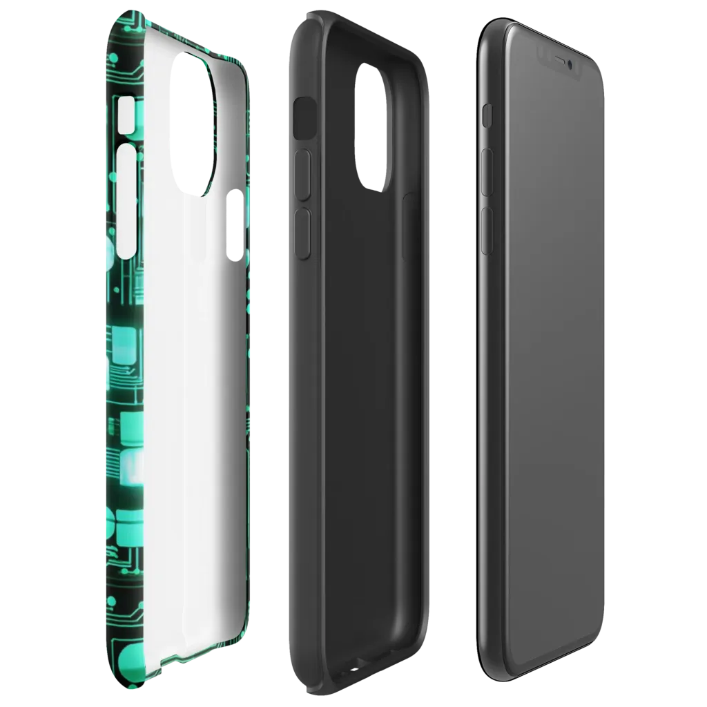Silicon Bloom on Tough Case for iPhone® — Right