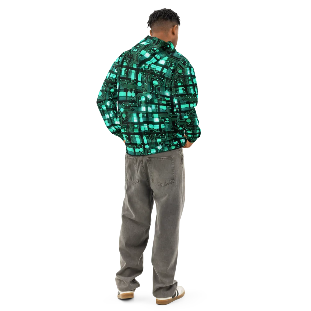 Silicon Bloom on Cotton Hoodie — Back
