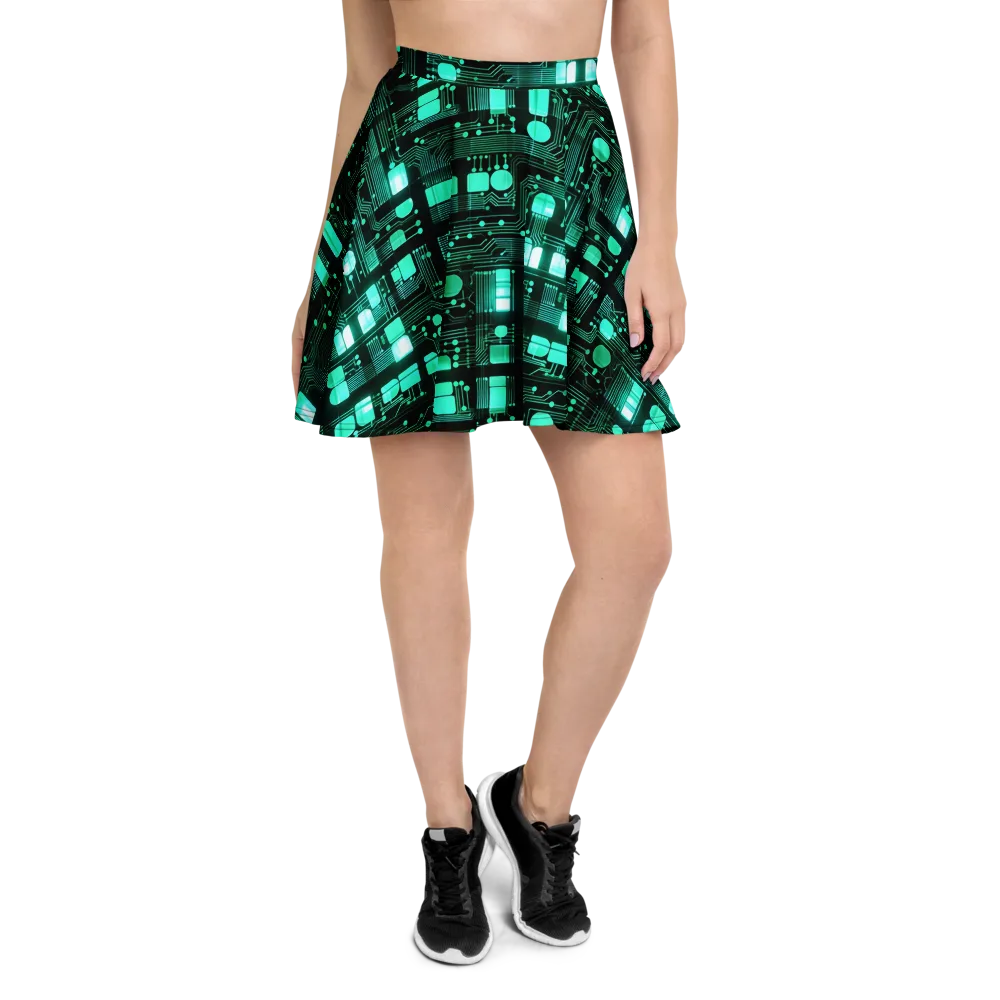 Silicon Bloom on Skater Skirt — Front