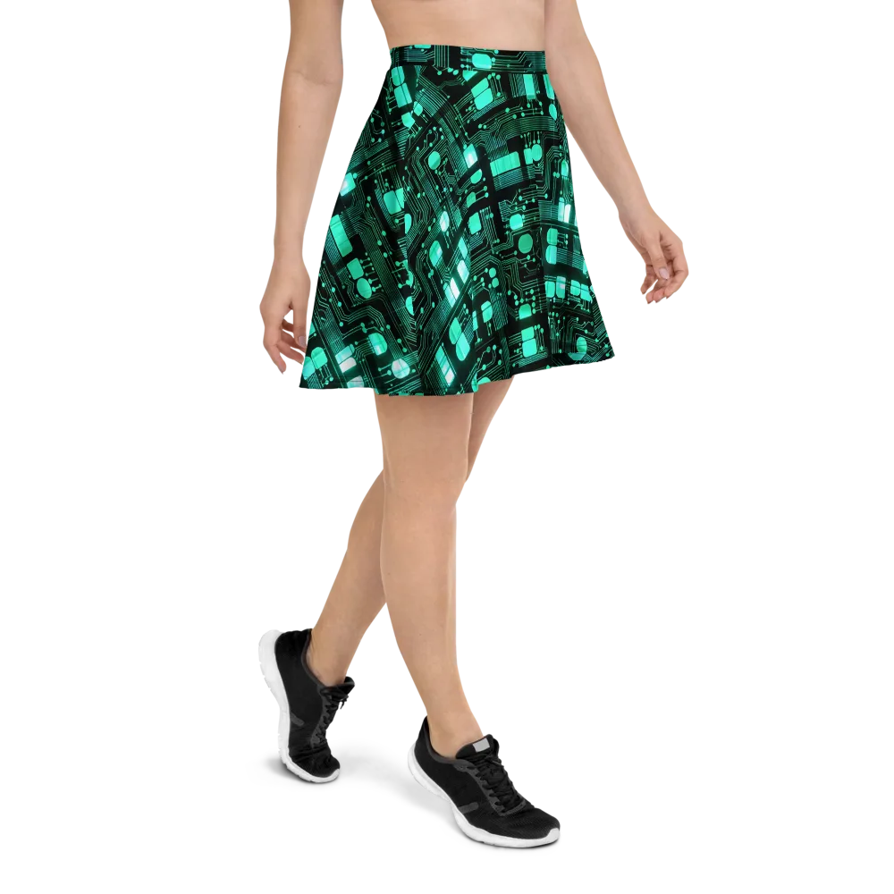 Silicon Bloom on Skater Skirt — Right