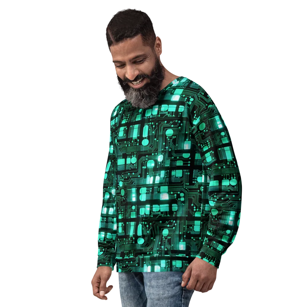Silicon Bloom on Sweatshirt — Left Front