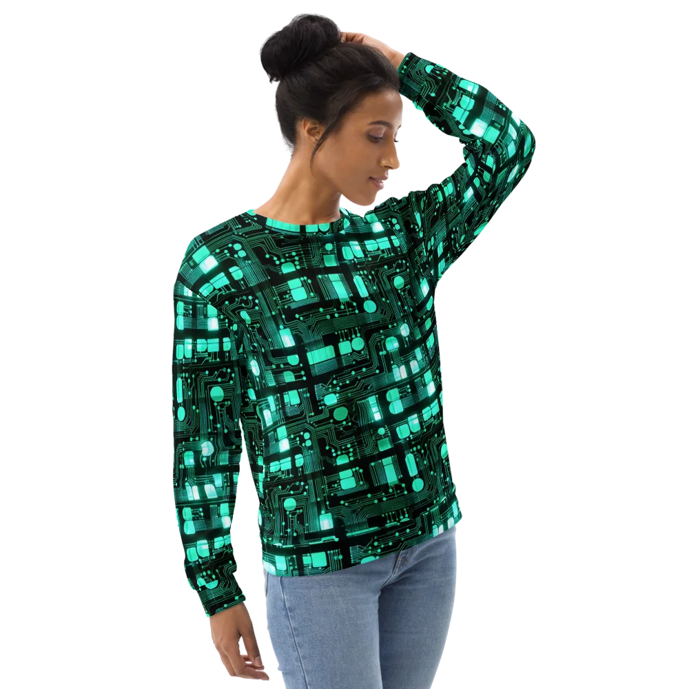Silicon Bloom on Sweatshirt — Right Front