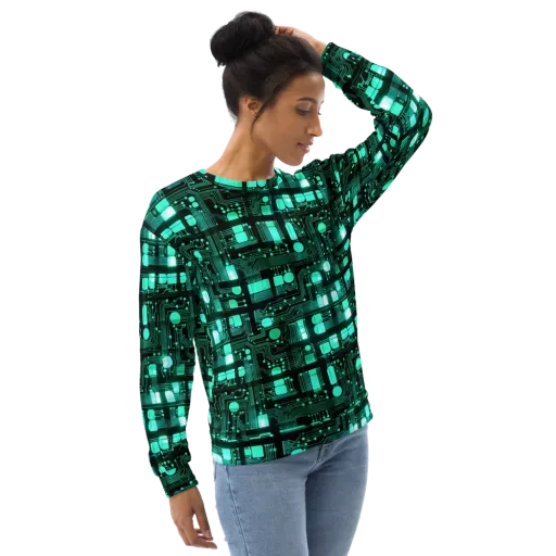 Silicon Bloom on a Sweatshirt