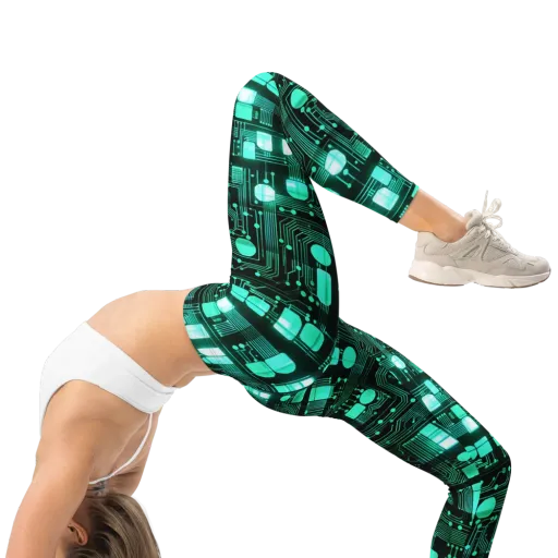 Silicon Bloom on a Leggings