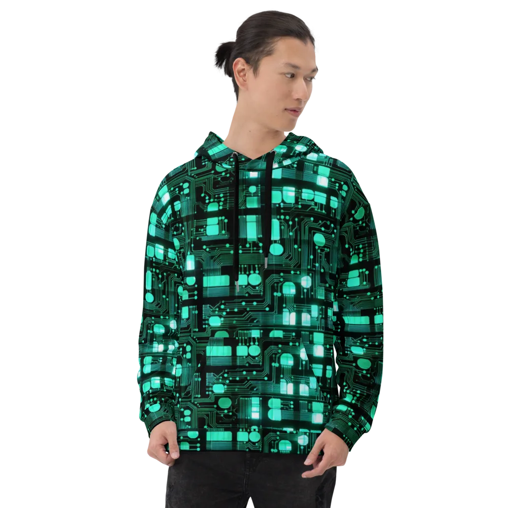 Silicon Bloom on Hoodie — Front