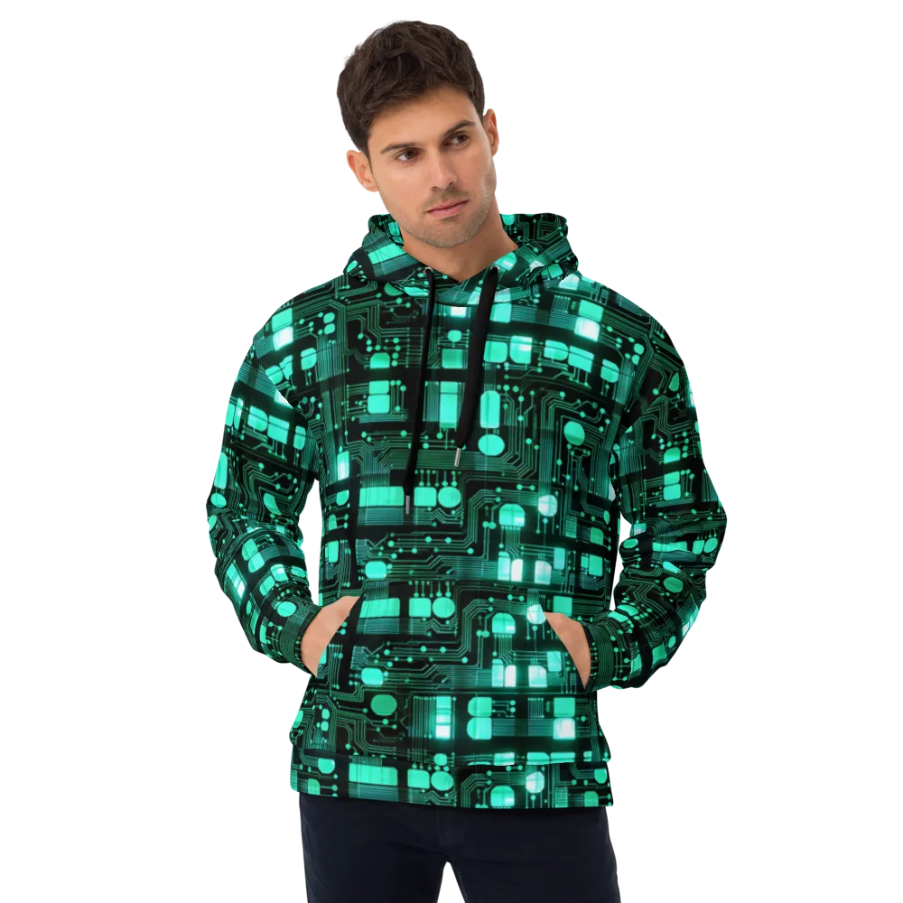 Silicon Bloom on Hoodie — Front