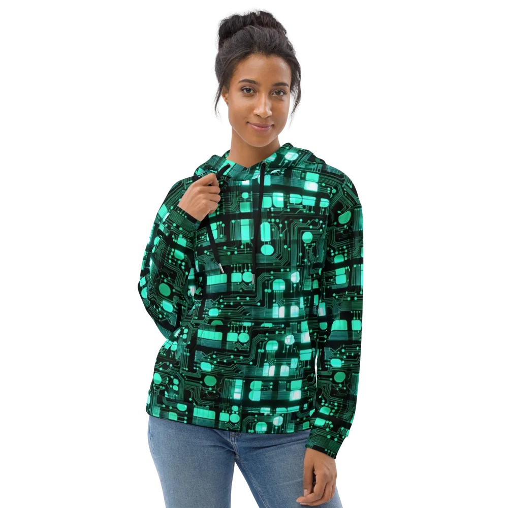 Silicon Bloom on Hoodie — Front