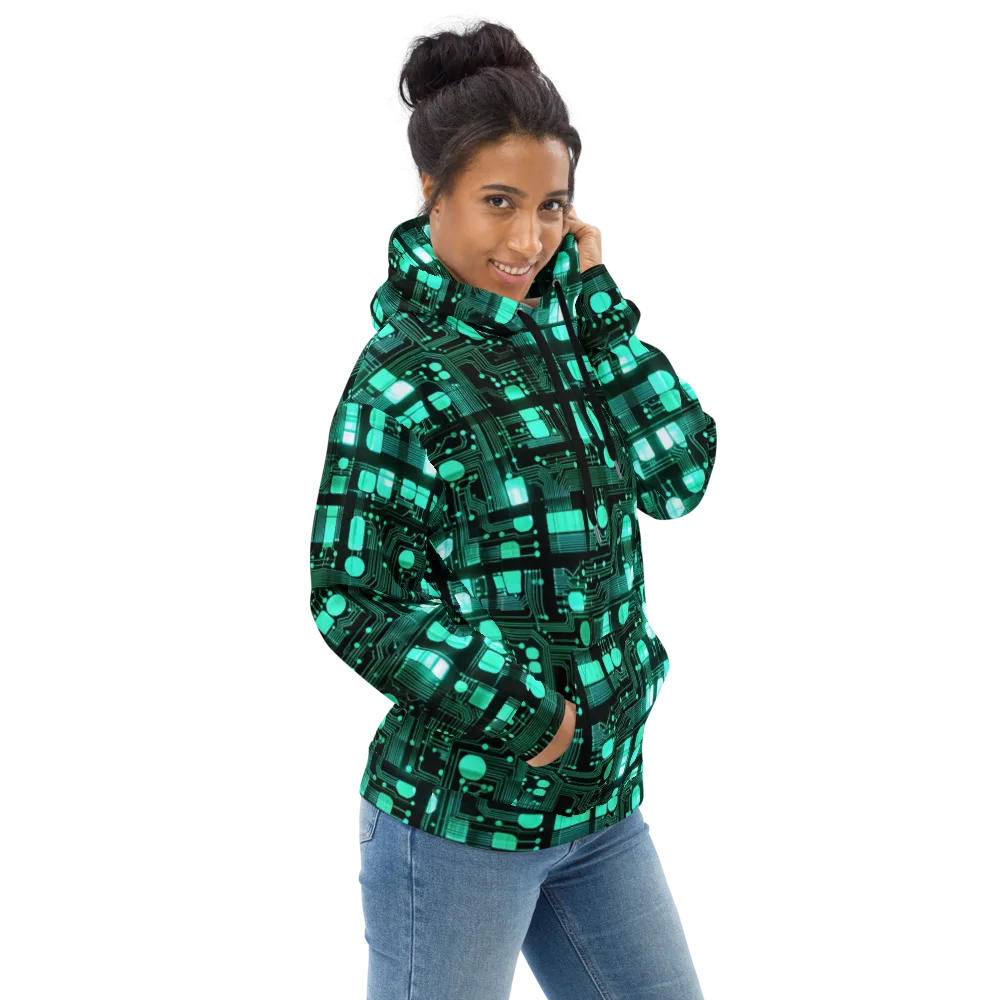 Silicon Bloom on Hoodie — Right