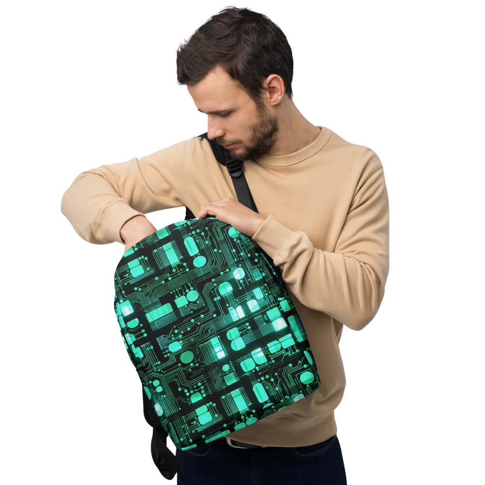 Silicon Bloom on Minimalist Backpack — Front