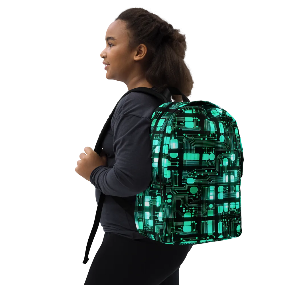 Silicon Bloom on Minimalist Backpack — Right Front