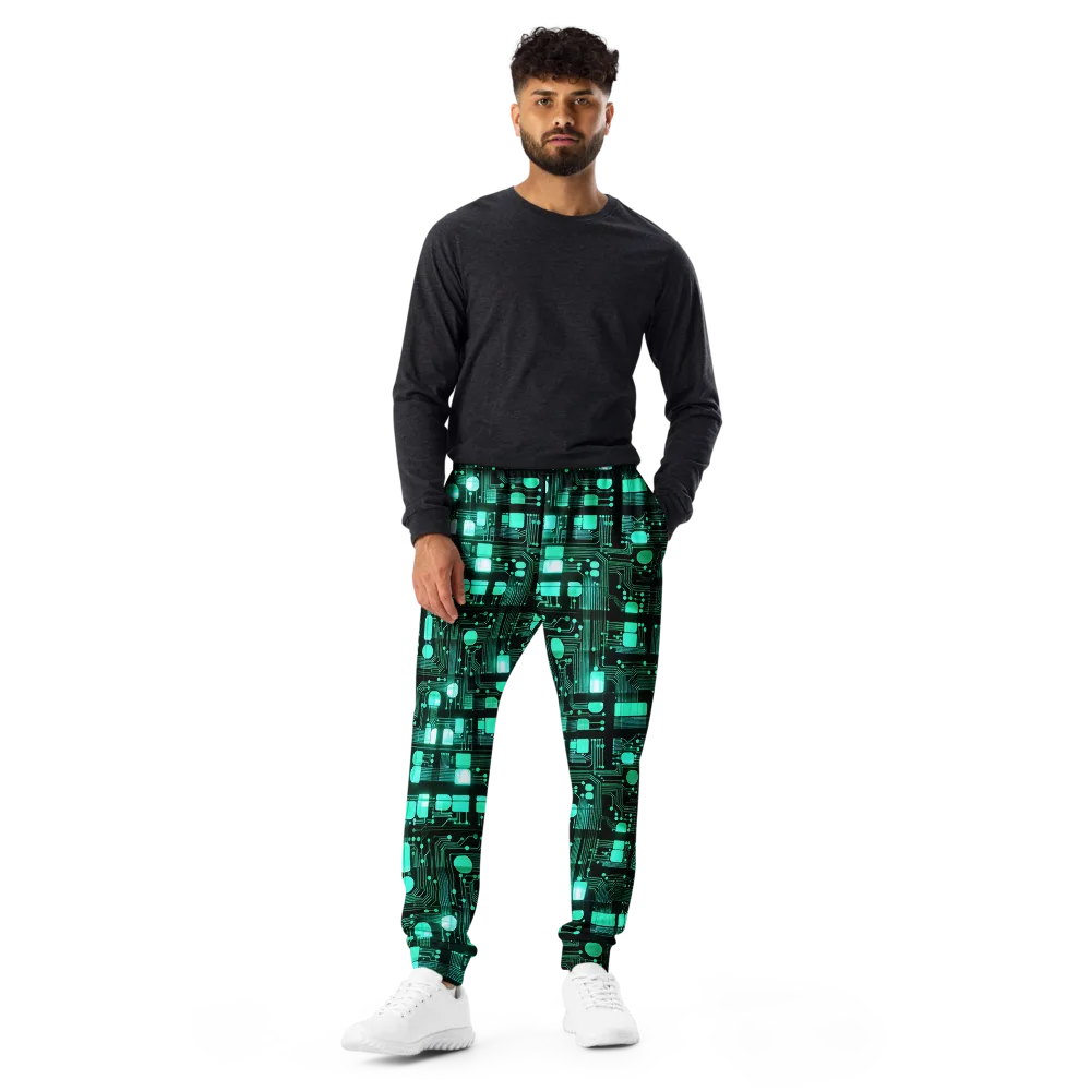 Silicon Bloom on Men's Joggers — Front