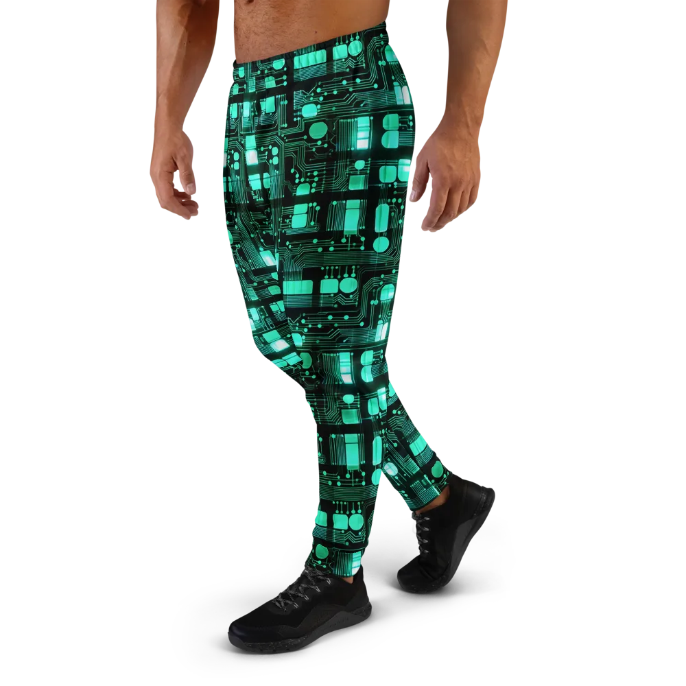 Silicon Bloom on Men's Joggers — Left