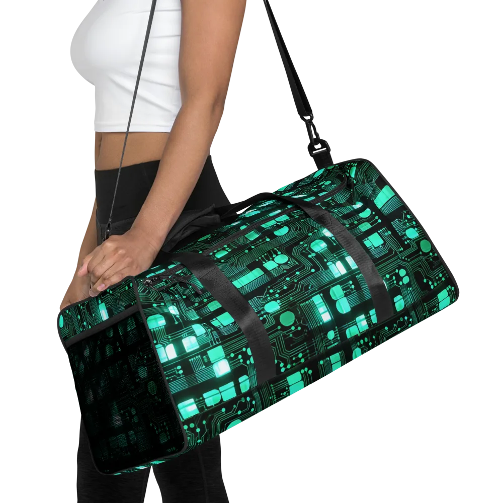 Silicon Bloom on Duffle Bag — Front