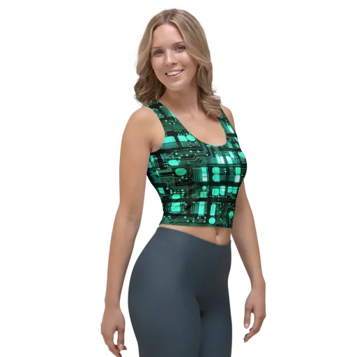 Silicon Bloom on a Crop Top