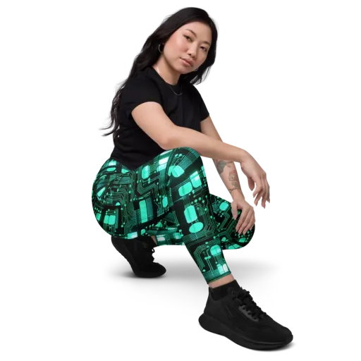 Silicon Bloom on a Leggings with Pockets