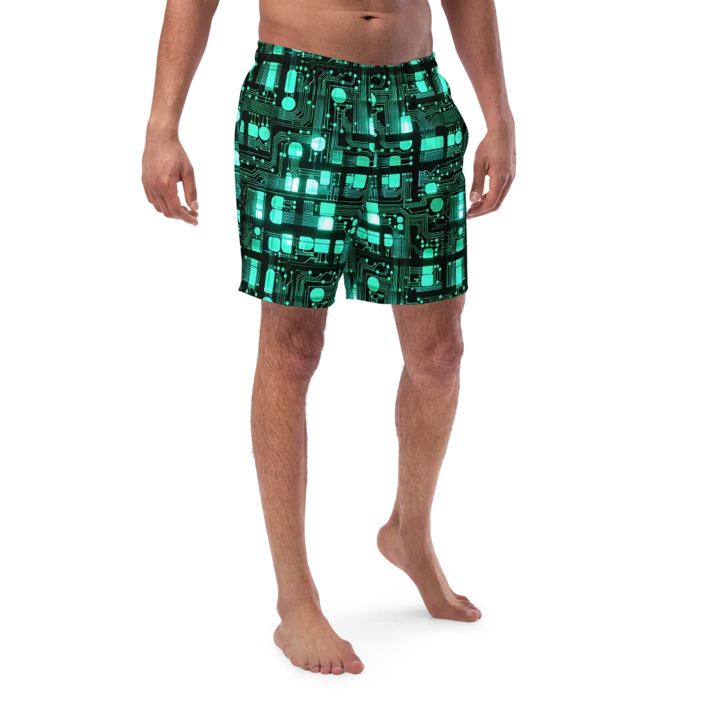 Silicon Bloom on Swim Trunks — Front
