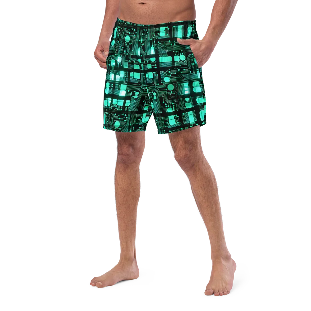 Silicon Bloom on Swim Trunks — Left Front