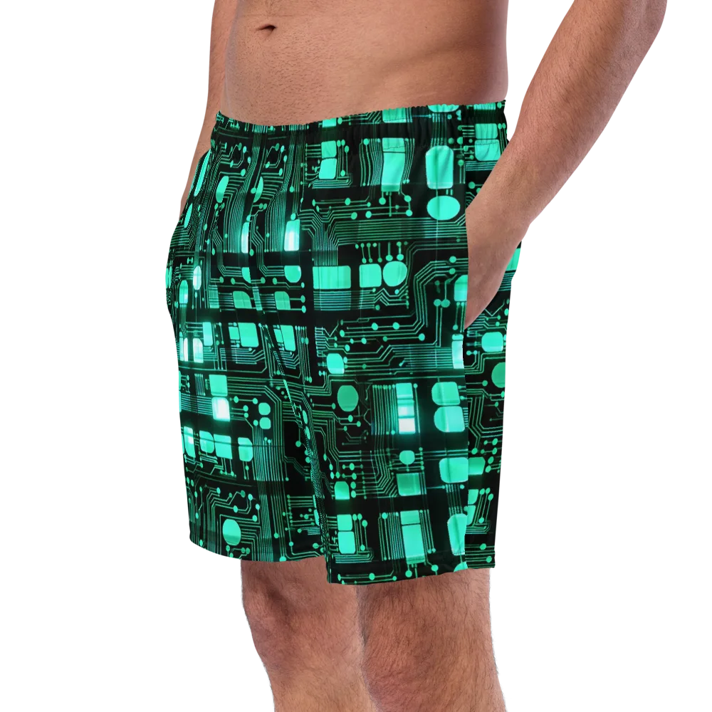 Silicon Bloom on Swim Trunks — Left Front