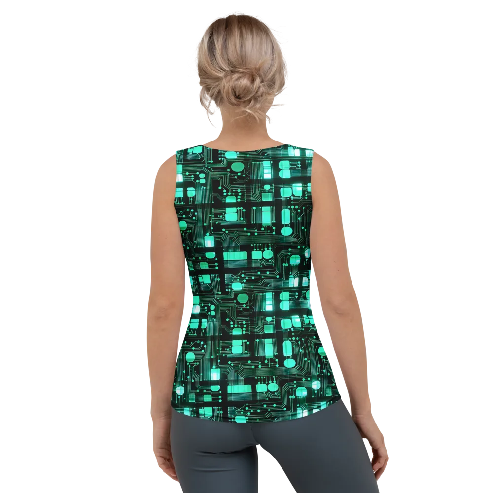 Silicon Bloom on Women's Tank Top — Back