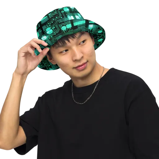Silicon Bloom on a Reversible Bucket Hat