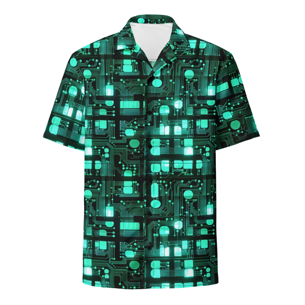 Silicon Bloom on Button Shirt — Front