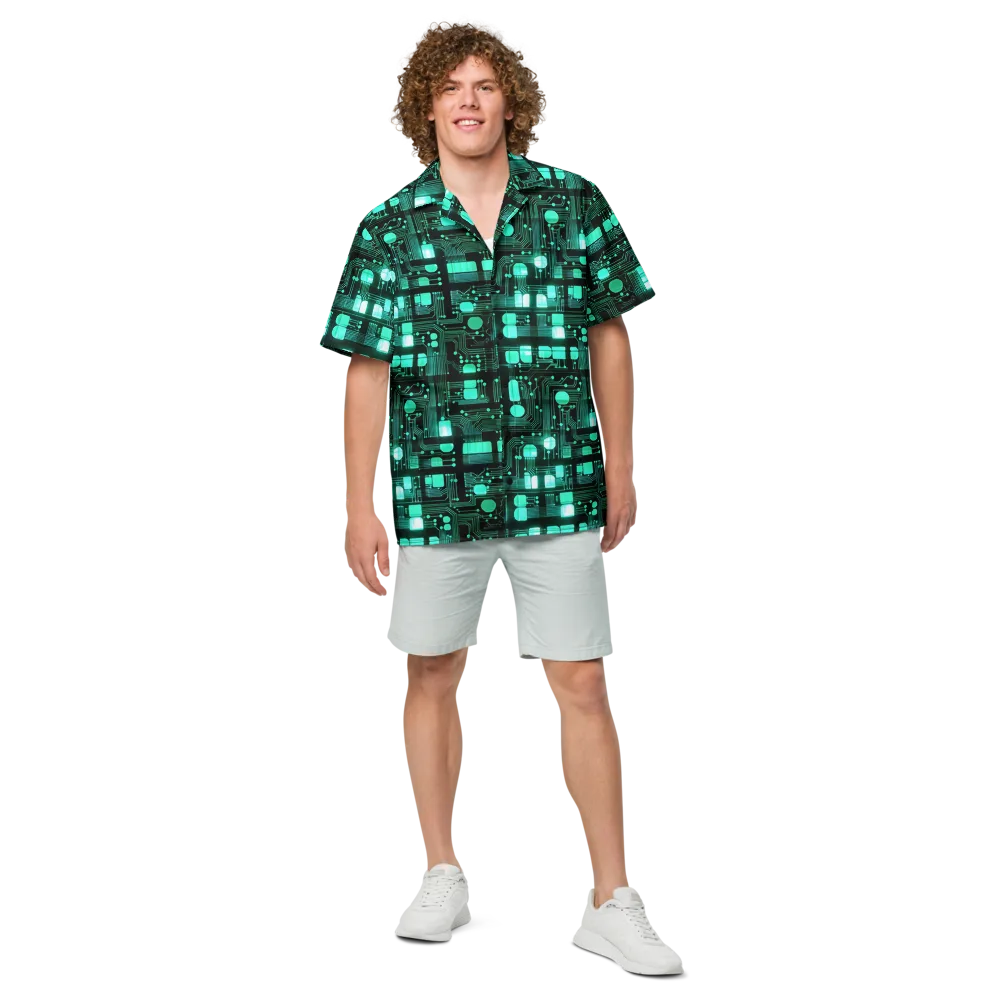 Silicon Bloom on Button Shirt — Front
