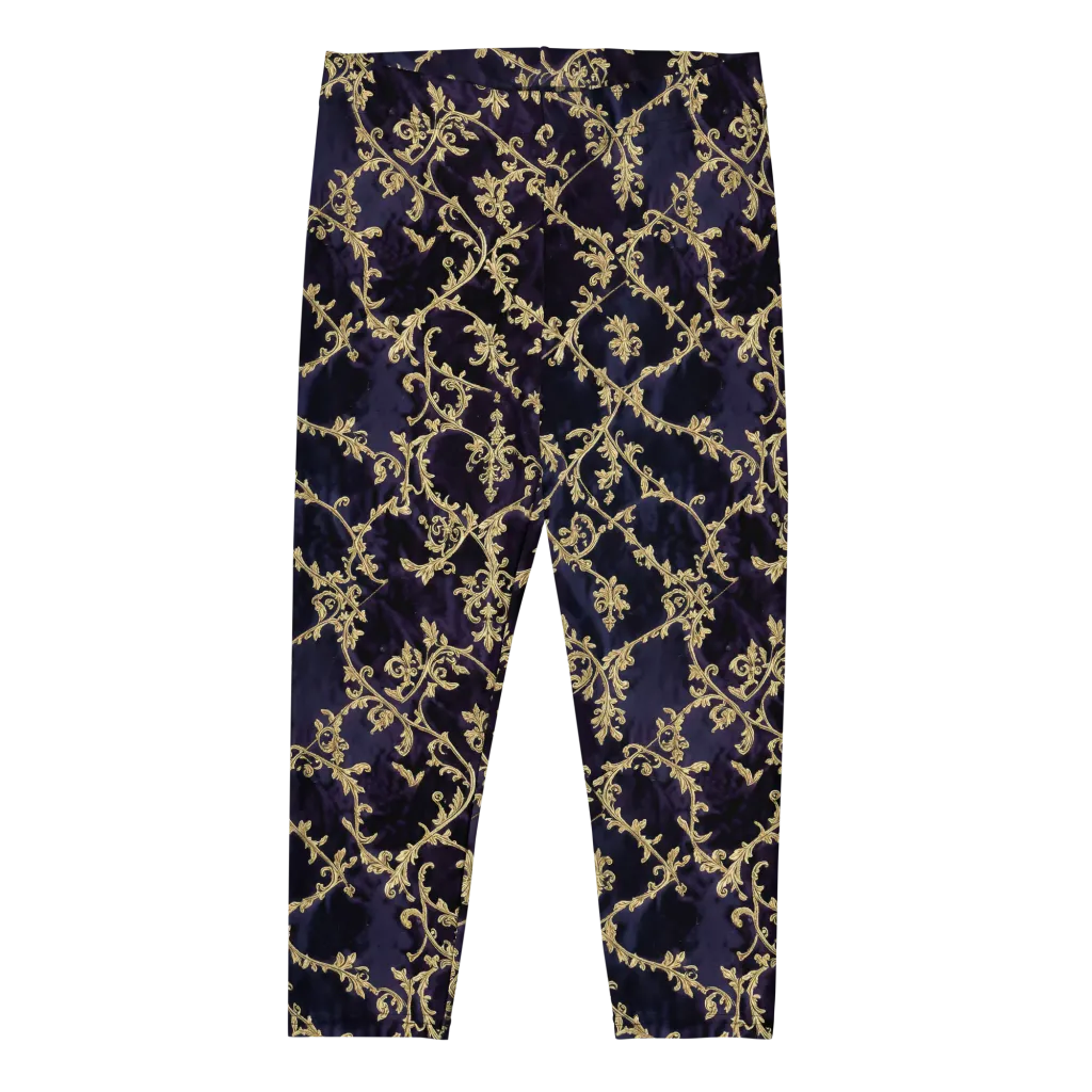 Velvet Versailles on Capri Leggings — Front