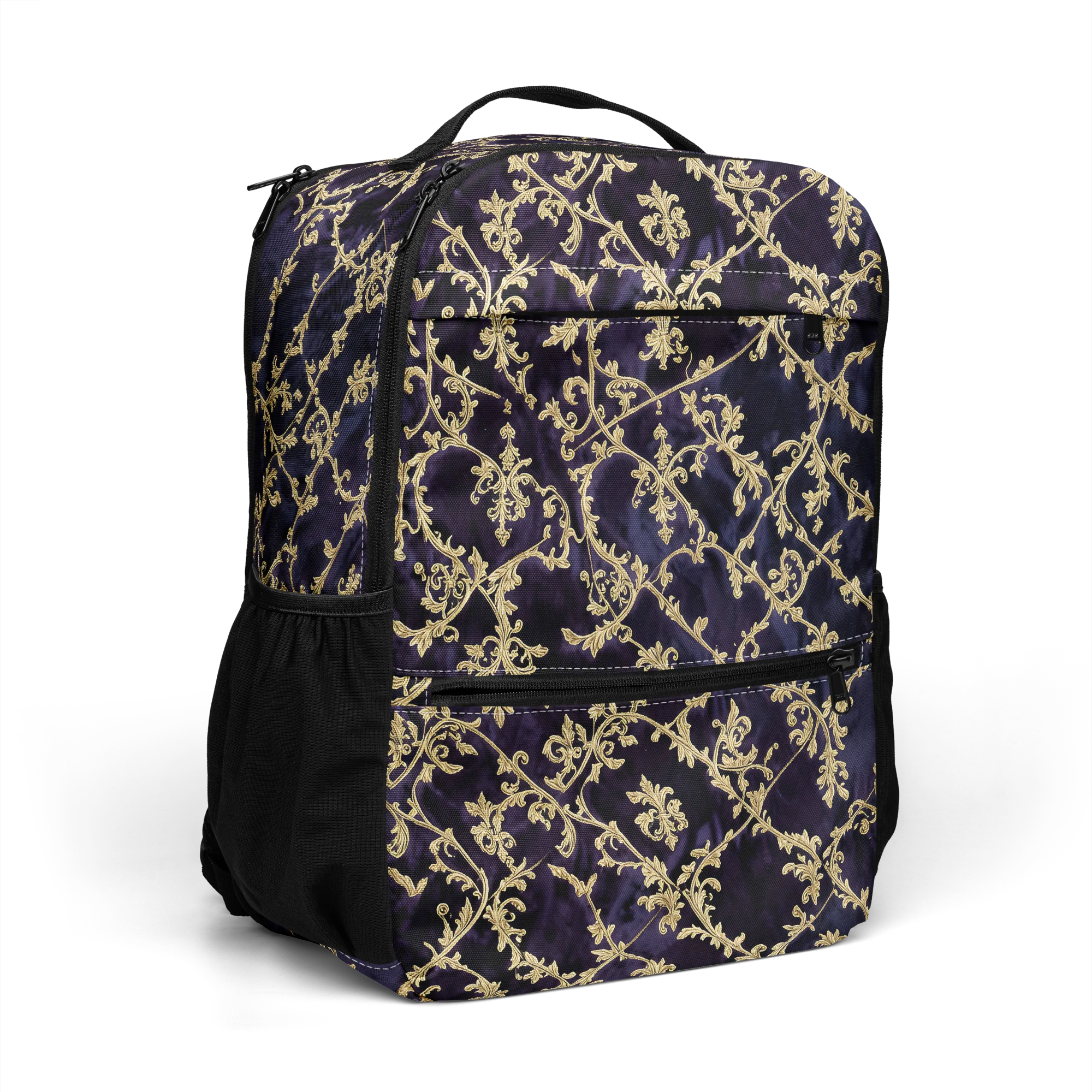 Velvet Versailles on Utility Backpack — Right Front