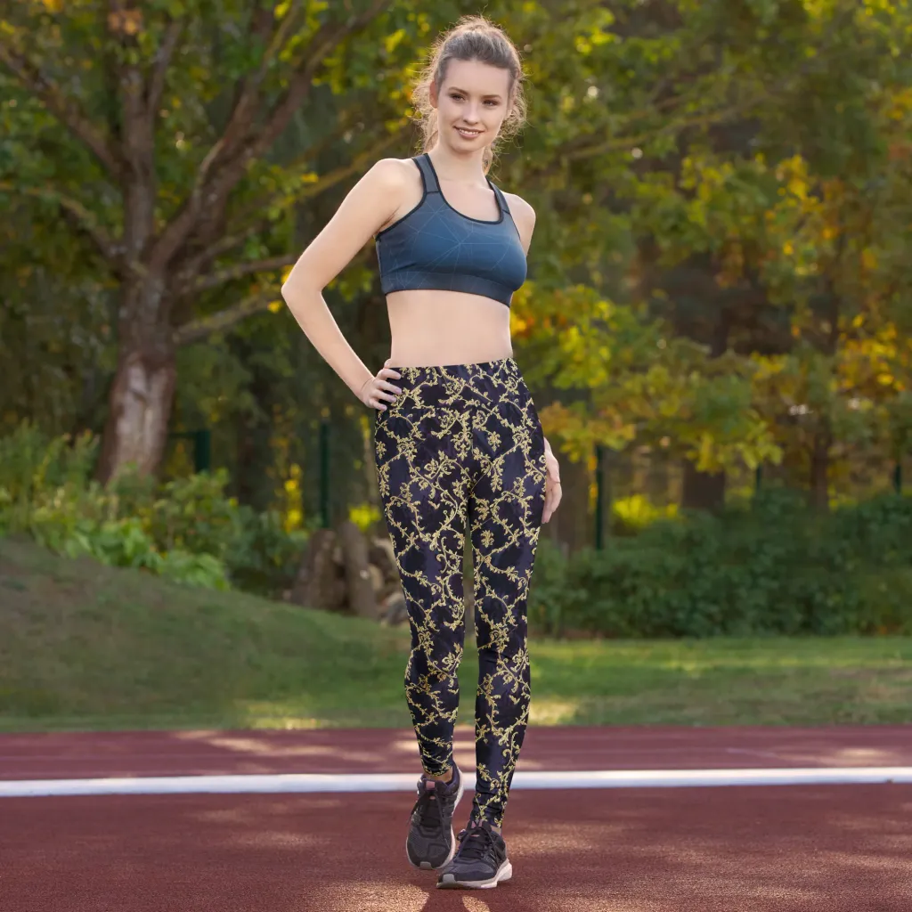 Velvet Versailles on Yoga Leggings — Front
