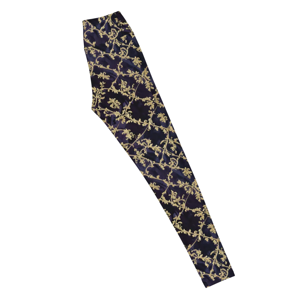 Velvet Versailles on Yoga Leggings — Right