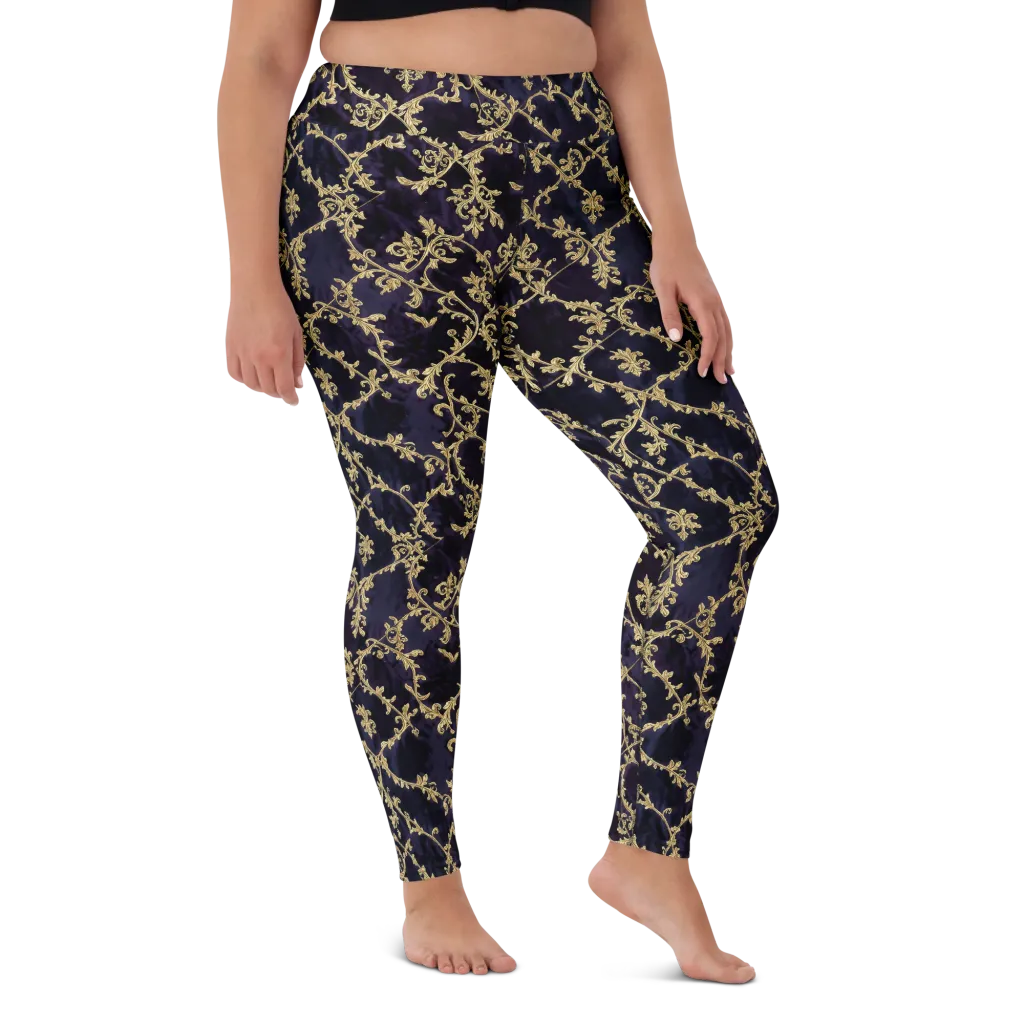 Velvet Versailles on Yoga Leggings — Front