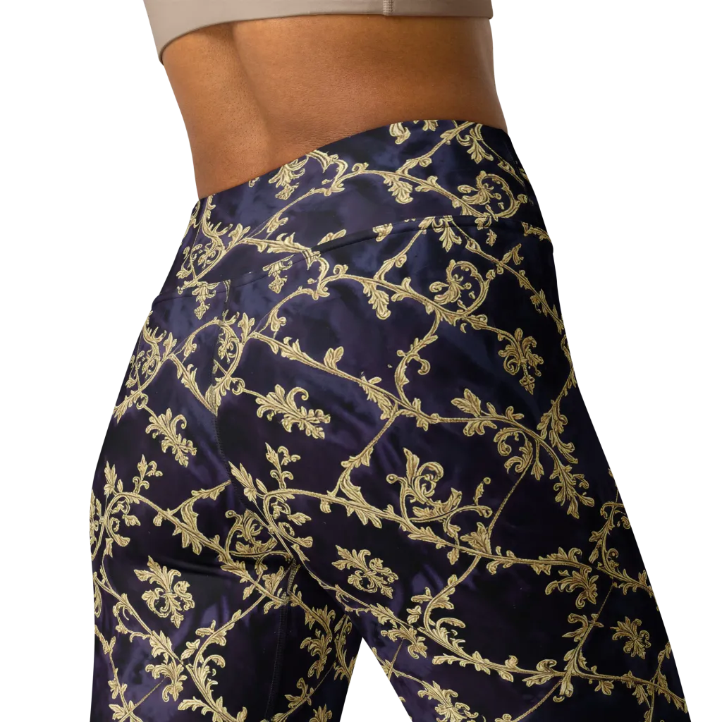 Velvet Versailles on Yoga Leggings — Back