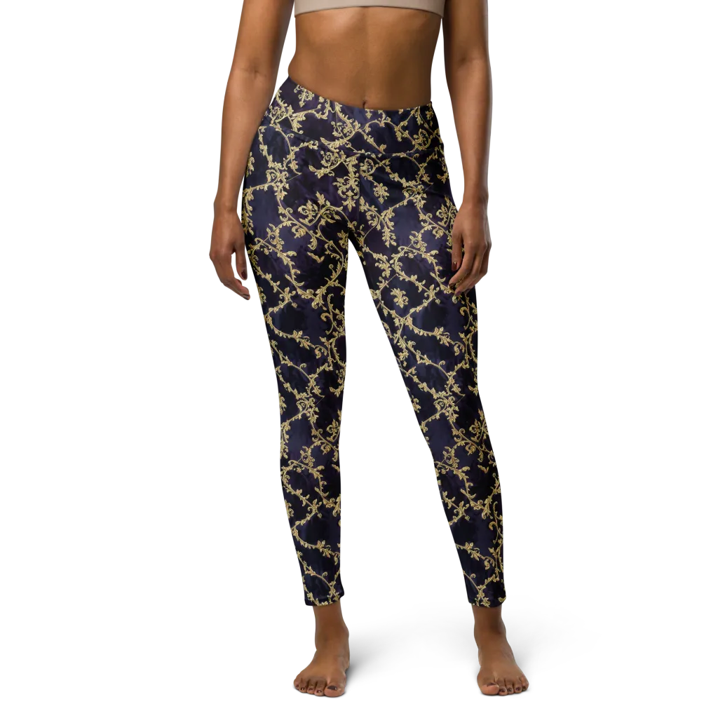 Velvet Versailles on Yoga Leggings — Front