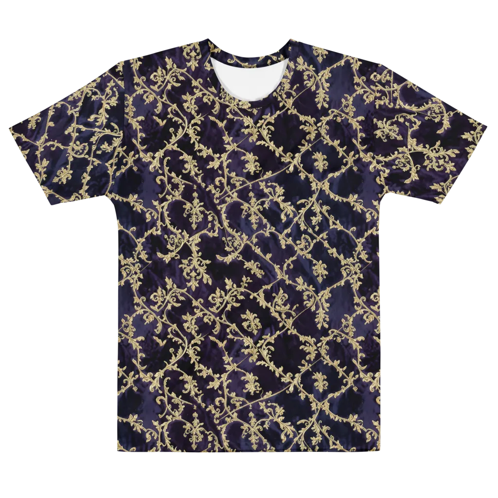 Velvet Versailles on Men's Cotton Crew Neck T-Shirt — Front