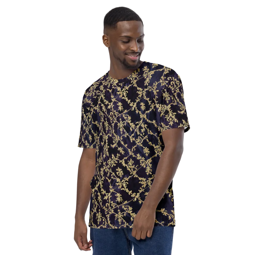 Velvet Versailles on Men's Crew Neck T-Shirt — Left