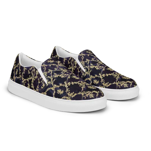 Velvet Versailles on a Men's Slip-On Canvas Shoes
